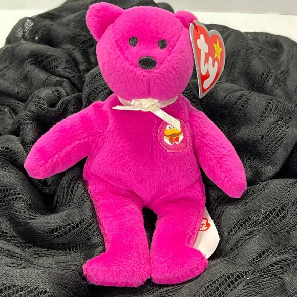 TY Vintage Beanie Babies Burger the Bear McDonald's Teenie Beanie Babies 2004 - Picture 15 of 15